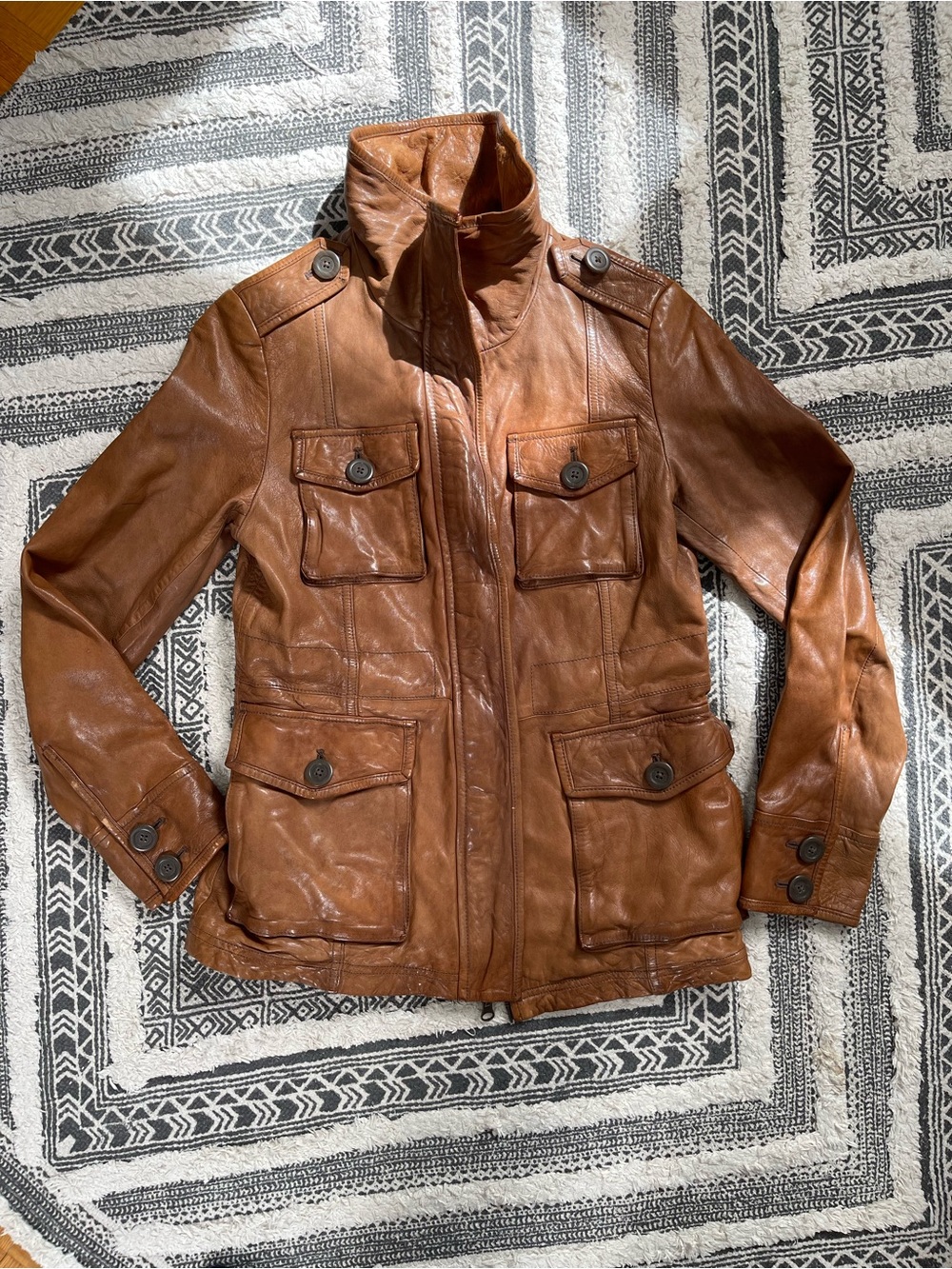 GAP Vintage Genuine Lamb Leather Field Jacket